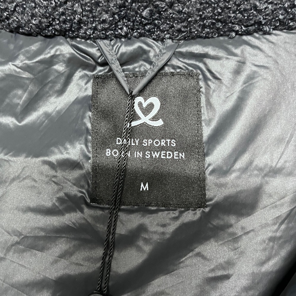 Daily Sports Born in‎ Sweden Vest Women's Medium Gray Puffer Jacket 3104 - Picture 4 of 14